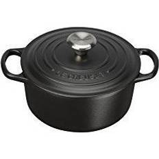 Håndtak Øvrige gryter Le Creuset Black Signature Cast Iron Round med lokk 1.8 L 18 cm