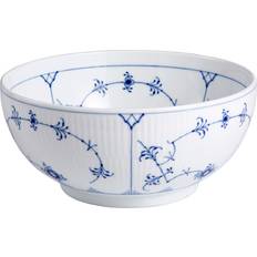 Royal copenhagen musselmalet riflet skål Royal Copenhagen Blue Fluted Plain Serveringsskål 21.1cm 1.8L