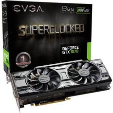 GeForce GTX 1070 Grafikkort EVGA GeForce GTX 1070 8GB SC Gaming ACX 3.0 (08G-P4-5173-KR)