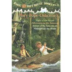 Books Magic Tree House Books #5-8: Night of the Ninjas/Afternoon on the Amazon/Sunset of the Sabertooth/Midnight on the Moon (Paperback, 2002)