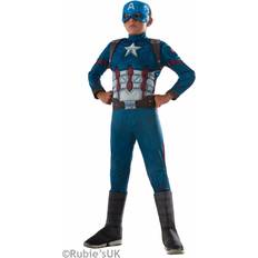 Captain america costume Rubies Deluxe Muscle Chest Kids Captain America Costume 620591