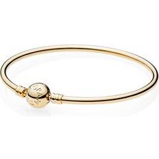 Pandora Gold Bracelets Pandora Moments Bangle - Gold