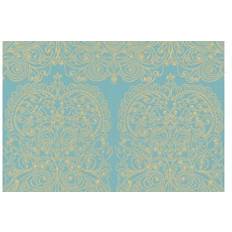 Cole & Son Alpana Designtapete von and Hellblau/ Gold bleu/bleu clair