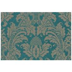 Cole & Son Blake Designtapete von Teal Silver turquoise