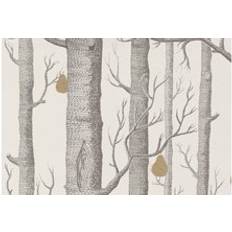 Cole & Son Woods Pears Designtapete von and Linen/ Gold creme/oro