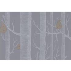 Cole & Son Woods Pears Designtapete v. and Slate/ Silver violet/lilas