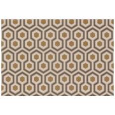 Cole & Son Hicks' Hexagon Designtapete von Gold/ Taupe beige/or