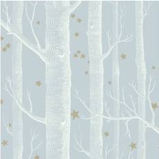 Cole & Son Tapete Woods Stars von Powder Blue bleu/bleu clair