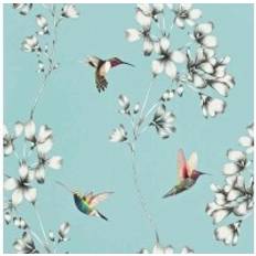 Harlequin Kolibri Tapete Amazilia von Sky bleu/bleu clair