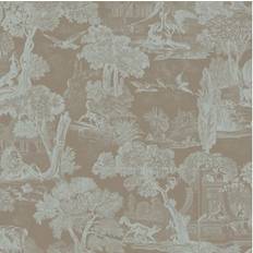 Cole & Son Tapete Versailles von Teal grigio/blu