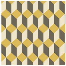 Cole & Son Delano Wallpaper Geometric Collection Yellow Black 105/7032 Roll