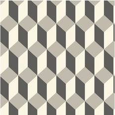 Cole & Son Delano Wallpaper Geometric Collection Grey Black 105/7031 Roll