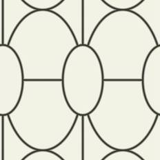 Cole & Son Riviera Wallpaper Geometric Ii Collection Black White 105/6026 Roll