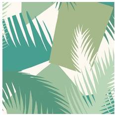 Cole & Son Deco Palm Wallpaper Geometric Ii Collection Roll Green 105/8037