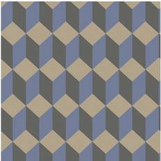 Cole & Son Delano Wallpaper Geometric Collection Blue Black 105/7034 Roll