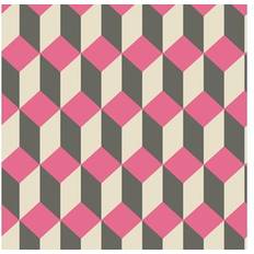 Cole & Son Delano Wallpaper Geometric Collection Pink Black 105/7033 Roll