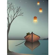 Vissevasse Lanternerne Plakat 15x21cm
