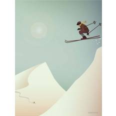 Vissevasse Skiing Poster 70x100cm