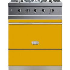 70cm - Freestanding Cookers Lacanche Moderne Cormatin LMG741G Yellow, White