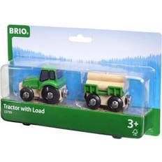 Madera Tractores BRIO World Tractor with Load 33799