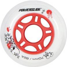 Rot Rollschuhzubehör Powerslide Kids Skull 76mm 82A 4-pack