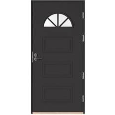 Kaski Classic Gävle Ytterdörr Crepiglas S 7502-B H (90x210cm)