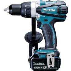 Makita Perceuse visseuse 18V 2 batteries 5Ah chargeur coffret MAKPAC DDF458RTJ
