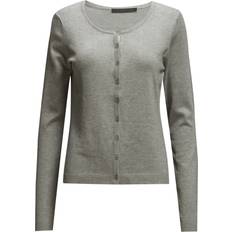 Minus New Laura Card Cardigan - Light Grey Melange