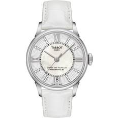 Dame - Læder - Rustfrit stål - Safirer Armbåndsure Tissot Chemin des Tourelles Powermatic 80 Lady (T099.207.16.116.00)