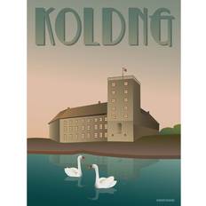 Vissevasse Kolding Koldinghus Poster 30x40cm