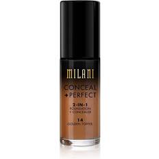 Milani Foundations Milani Conceal +Perfect 2-in-1 Foundation #14 Golden Toffee