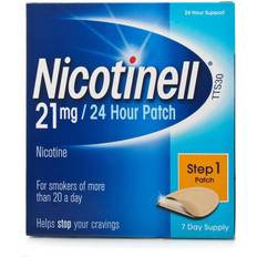 Nicotine Patches - Quit Smoking Medicines Nicotinell 21mg Step1 7pcs Patch