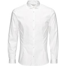 Elastane/Lycra/Spandex - Uomo Camicie Jack & Jones Camicia business 'Parma' bianco