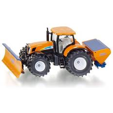 Siku New Holland T7070 Tractor with Ploughing Plate and Salt Spreader Yellow 1/50 Diecast Model