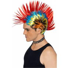 Punk & Rock Maskerad Korta peruker Smiffys 80-tals Mohawk Peruk