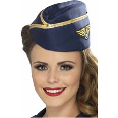 Goud Hoeden Smiffys Air Hostess Hoedje