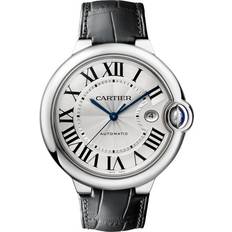 Cartier Horloges Cartier Ballon Bleu Automatic 42mm and Alligator Watch, Ref. No. CRW69016Z4 Men Silver