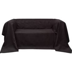 Microfiber Loose Covers vidaXL 130892 Loose Sofa Cover Brown, Blue (140x210cm)