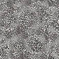 Gris Papeles pintados Galerie Papel Pintado Leopard Print Negro Noordwand