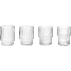 Ferm Living Ripple Drinking Glass 20cl 4pcs