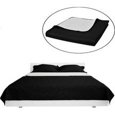 Couvre-lits vidaXL 130886 Couvre-lit Noir (210x170cm)