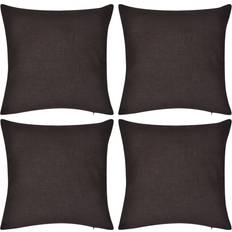 vidaXL 130914 4pcs Cushion Cover Brown (50x50cm)