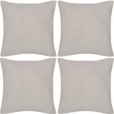 Copricuscini vidaXL 130910 4-pack Copricuscino Beige (40x40cm)