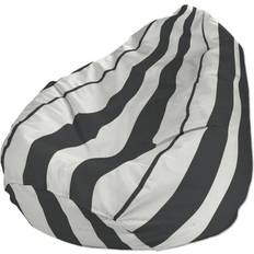 Flerfärgad Stolsöverdrag Dekoria 137-53 Stolsöverdrag Natural White/Black (155x80cm)