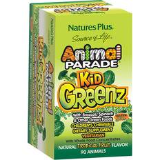 Glutenfri Kolhydrater Nature's Plus Animal Parade KidGreenz 90 st