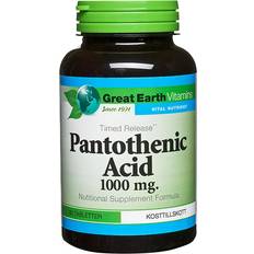 Pantothenic acid Great Earth Pantothenic Acid 1000mg 90 st