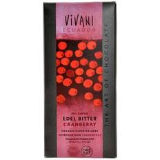 Fødevarer Vivani Superior Mørk Chokolade med Tranebær 100g
