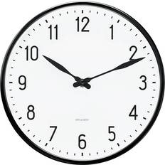 Arne Jacobsen Station Black Vægur 21cm