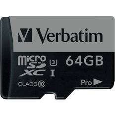 Verbatim Pro microSDXC UHS-I U3 V30 64GB (600x)