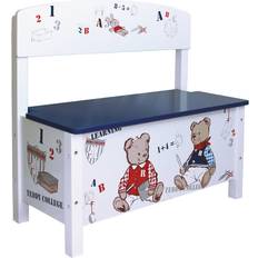 Blanc Bancs de Rangement Roba Banc-Coffre À Jouets Teddy College Pour Enfant